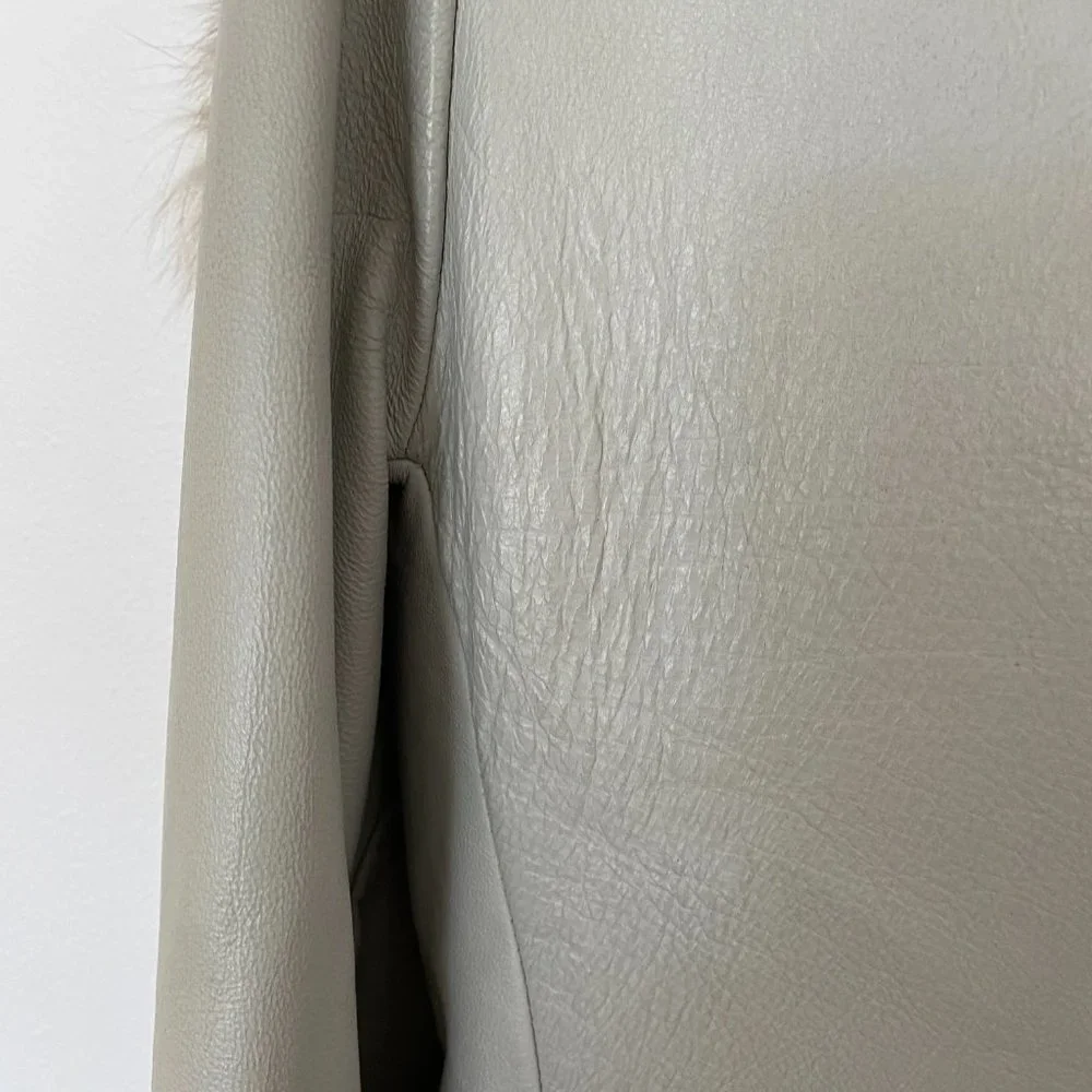 Vintage fur and leather coat - Picture 11 of 12